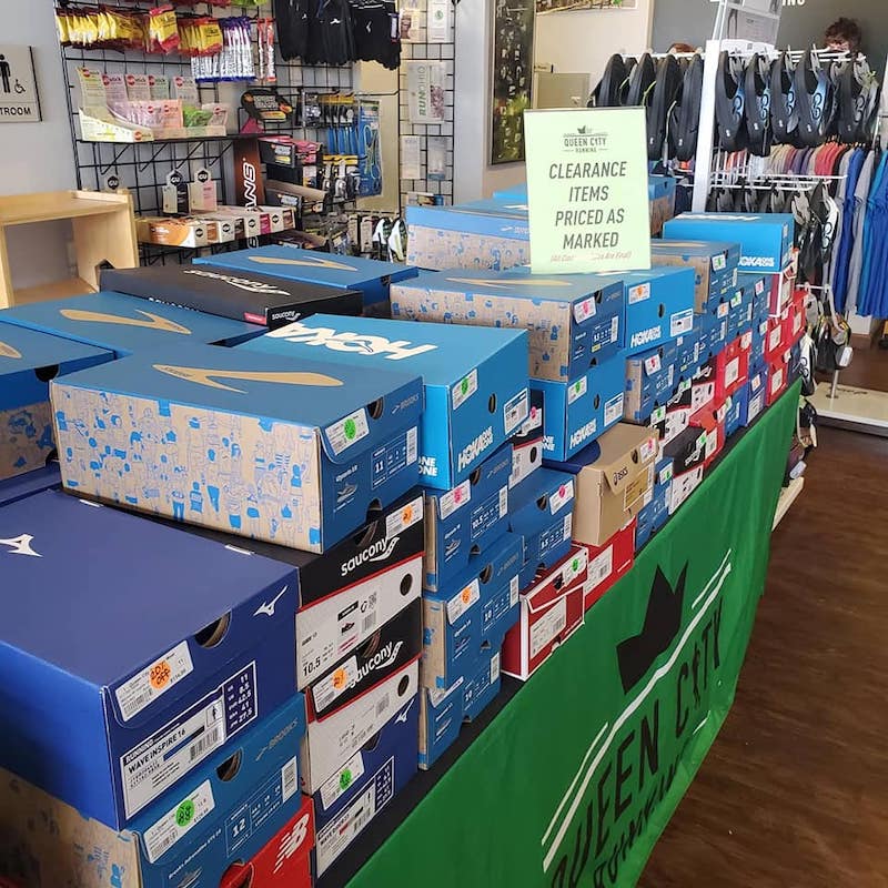 Queen city running online store